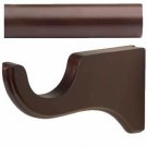 Kirsch Wood Trends  Kit:2"  Smooth Pole + 3 Long Brackets, Mahogany:8 FT