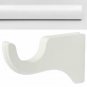 Kirsch Wood Trends Kit:2" Smooth Pole + 3 Long Brackets, White:6 FT