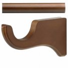 Kirsch Wood Trends  Kit:2"  Smooth Pole + 3 Long Brackets, Walnut:6 FT
