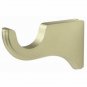 Kirsch Wood Trend:2" Smooth Pole+Long Bracket+End Cap finial,Satin Gold:4 FT