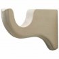 Kirsch Wood Trend:2" Smooth Pole+Long Bracket+End Cap finial,Unfinished:4 FT
