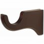 Kirsch Wood Trend Kit:1 3/8"Smooth Pole+Long Bracket+Ball finial,Mahogany:8 FT