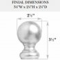 Kirsch Wood Trend Kit:1 3/8"Smooth Pole+Long Bracket+Ball finial,Mahogany:8 FT