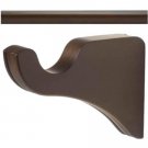 Kirsch Wood Trends Smooth 1 3/8" Pole  + Classic Brackets , in Coffee : 8 FT