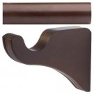 Kirsch Wood Trends Smooth 1 3/8" Pole+ Classic Brackets , in Satin Gold : 8 FT
