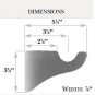 Kirsch Wood Trends Smooth 1 3/8" Pole + Classic Brackets, in White : 8 FT