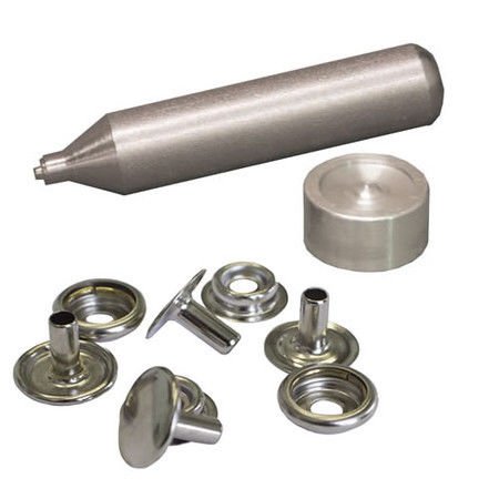 C.S.Osborne No.229-Durable Snap Setter & 50 Nickel Plated Snaps  XL:1/2"-Size 24