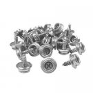 50 QTY. C.S. Osborne & Co. Screw Studs, Nickel plated Brass, 3/8" Length