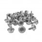 50 QTY. C.S. Osborne & Co. Screw Studs, Nickel plated Brass, 3/8" Length