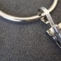 SILVER Dual Finish Curtain Rings, 2" Diameter, w/ Brushed Steel Clips