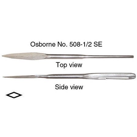 C.S. Osborne & Co. No. 508-1/2 SE-Spring Eye Straight Packe Needles-Size 5"
