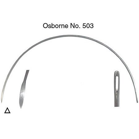 C.S. Osborne & Co. No. 503 - Curved Leather Point - Light - Size 2"