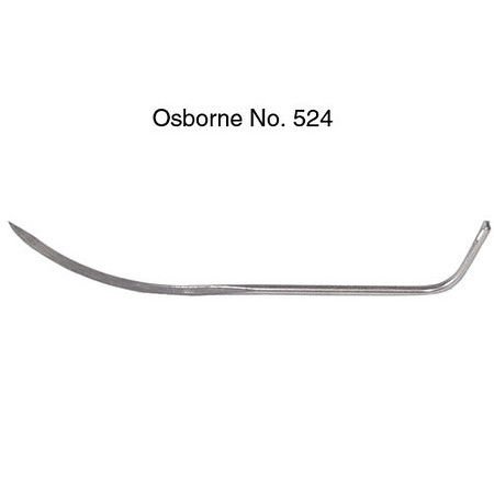 C.S. Osborne & Co. No. 524 - Stainless Steel Loopuyts Needles - Size 1 1/2"