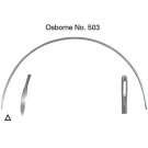 C.S. Osborne & Co. No. 503 - Curved Leather Point - Light - Size 6"