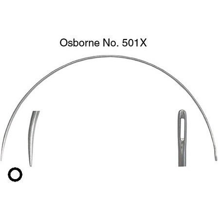 C.S. Osborne & Co. No. 501X - Curved Rd. Point Extra Light - Size 3"