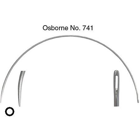 C.S. Osborne & Co. No. 741 - Curved Lampshade Round Point - Size 2"