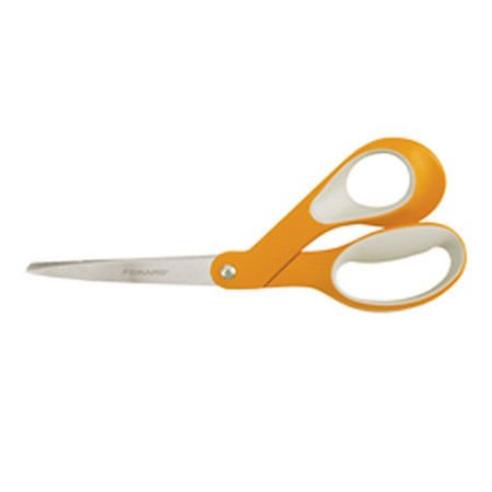 Fiskars Soft Grip Scissors, 8'' ( 4 Inch Blade )