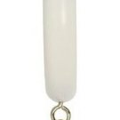 Wood Drapery Rings w/Eyelet & Removable Clip-Kirsch Wood Trends - 1 3/8" -White