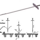 C.S. Osborne . No. 417 - Tufting Needle & No. 418 - Tufting Clasps, 100 pack