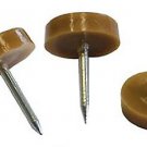 40 QTY: C.S. Osborne Brown Chair Glides No. 679 ( 3/4" heads , 11/16"  tack)