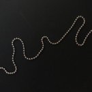 100 Feet: # 3 Nickel Plated Beaded Chain : Great for Jewelry and Pull Chains