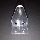 5 PAIR: RV Hold Down Brackets for MINI BLINDS  up to 1in wide, Clear,