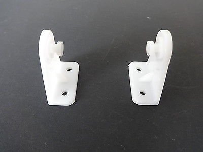 5 PAIR: RV Hold Down Brackets for MINI BLINDS  up to 1in wide, WHITE