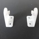 5 PAIR: RV Hold Down Brackets for MINI BLINDS  up to 1in wide, WHITE