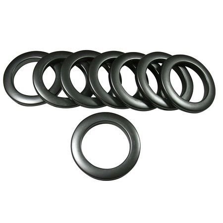 #15 Plastic Grommet, 1 7/8" ID, 8 Sets, Brushed Steel