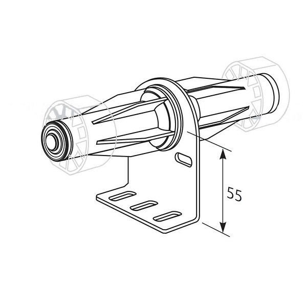 Somfy LT50 2" Universal Intermediate Bracket Kit
