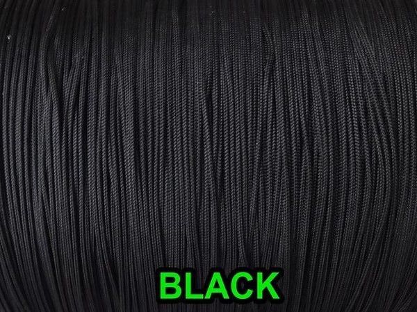 1000 YARDS: 1.2 MM, Black Professional Grade LIFT CORD for Window Treatments