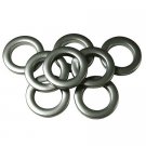 #10 Plastic Grommet, 1 3/8", 8 Sets, Brushed Steel