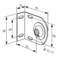 Somfy LT50 Idler Bracket with 10mm Hole Nylon Bearing for 500 Series