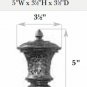 Kirsch Wood Trends Renaissance   for 2" pole, in Mocca(MPN# 21041834)