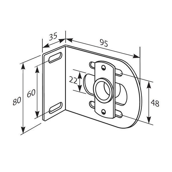 Somfy FTS Idler Bracket 14mm I.D.  for 500 Series