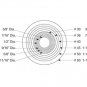 12 QTY: Osborne Double Covered Button-Joined Pivots, Size 30- 3/4" dia. (73234)