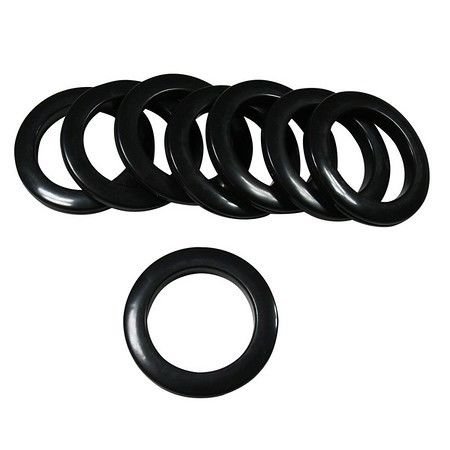 #15 PLASTIC GROMMET, 1 7/8" ID, 8 SETS, Black