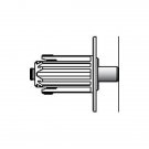 Somfy Idler End Plug (8mm Dia. Pin-Decorator Type)