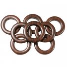 #10 Plastic Grommet, 1 3/8", 8 Sets, Dark Wood