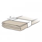 Fan Folded Drapery Paper Straps - Size: 2" x 14"