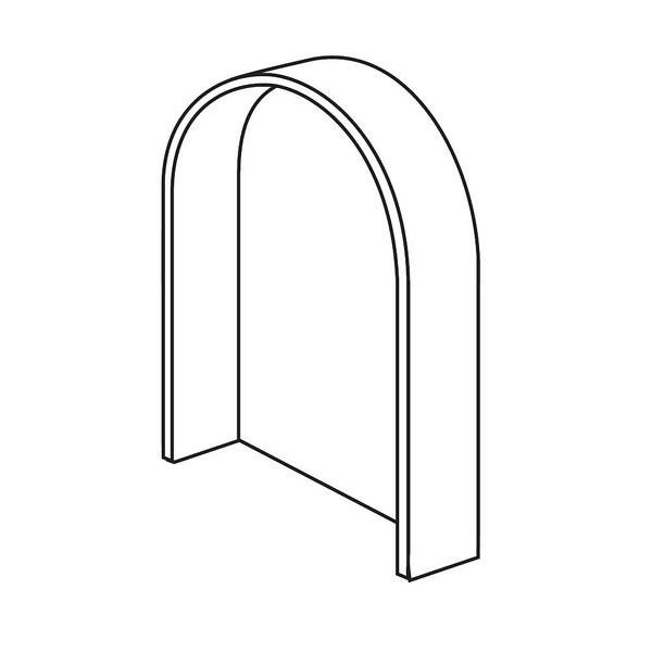 Somfy White Plastic Cover for LT Bracket