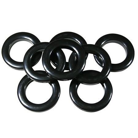 #10 Plastic Grommet, 1 3/8", 8 Sets, Black