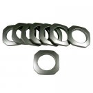 Square #10 Plastic, 1 3/8", 8 Sets, Brushed Steel