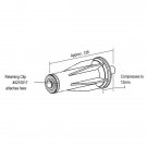 Somfy Universal End Cap - Collapsible 10mm Shaft (for 2" (47mm) Round Tube)