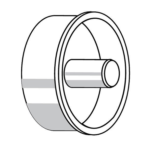 Somfy 2.0" End Cap with 12mm Shaft