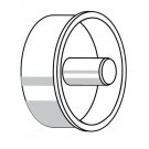Somfy 2.0" End Cap with 12mm Shaft