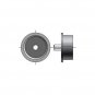 Somfy 2.0" End Cap with 12mm Shaft