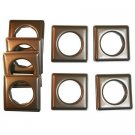 Easy-Set Metal, #12 Square Grommet, 1 9/16", 8 Sets, Ant. Copper