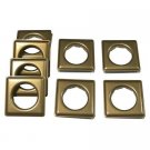 Easy-Set Metal, #12 Square Grommet, 1 9/16", 8 Sets, Ant. Brass