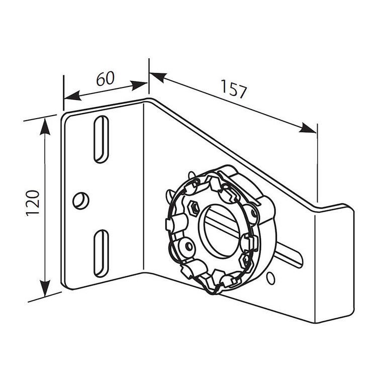 Somfy Heavy Duty Idler Bracket with Idler End Cap Holder for 500 Series